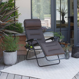 Lafuma Mobilier RSXA Clip Zero Gravity Chair - Air Comfort Padded Outdoor Folding Patio Recliner