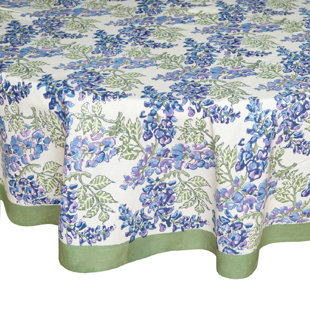 COULEUR NATURE Wisteria Round Tablecloth