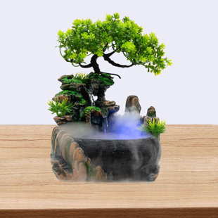 MILLWOOD PINES Kitson Weather Resistant Jambalaya Kit Fountain with Light