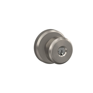 SCHLAGE Bowery Keyed Entry Knob with Greyson Trim