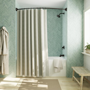 MOOJ Curved Shower Curtain Rod