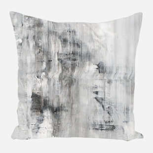 JOHN BEARD COLLECTION Abstract Linen Reversible Throw Pillow