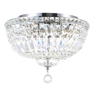 HOUSE OF HAMPTON® Roselee Crystal Flush Mount