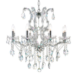 CWI LIGHTING Colossal 8 Light Up Chandelier With Chrome Finish