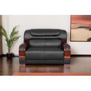 CHANGHE TRADING INC Astral 55" Genuine Leather Loveseat