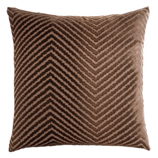KEVIN O'BRIEN STUDIO Chevron Embroidered Pillow Cover & Insert