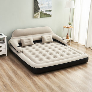 ALWYN HOME Clemow King Air Mattress Bed 9" with Head Rest