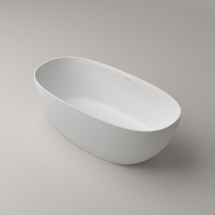 CPINGAO CPG8845-1500 59.06'' x 30.71'' Freestanding Soaking Solid Surface Bathtub