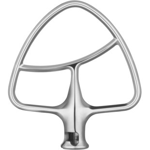 GVODE Stainless Steel Flex Edge Beater for KitchenAid Mixer, fit 4.5-5 Quart Tilt-Head Stand Mixer Bowls