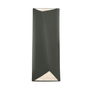 JUSTICE DESIGN GROUP Ambiance Ceramic LED Flush Mounted Sconce
