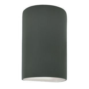 JUSTICE DESIGN GROUP Ambiance Ceramic Flush Mounted Sconce