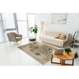 EORC Stylish and Durable Morris Hand Tufted Wool Traditional Oriental Ivory Area Rugs