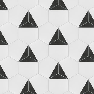 MEROLA TILE Peak Hex 9" x 10" Porcelain Wall & Floor Tile