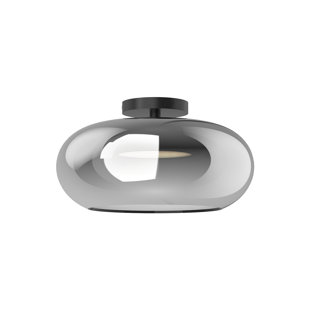 KUZCO LIGHTING Trinity Glass LED Semi Flush Mount