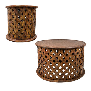 MILLWOOD PINES Deepak 2 Piece Coffee Table Set