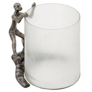 MODERN DAY ACCENTS 10'' H Metal Tabletop Hurricane