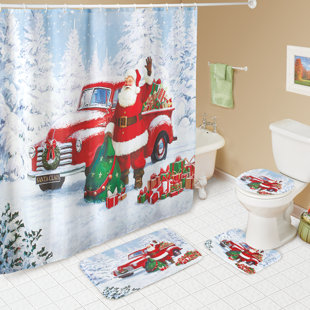 BAY ISLE HOME™ Aayu Shower Curtain with Hooks Included