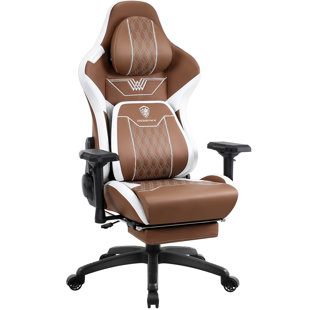 Dowinx Adjustable Reclining Ergonomic Swiveling PC & Racing Game Chair with Footrest