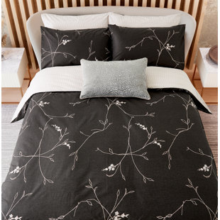 NALU NICOLE SCHERZINGER MāLie Black 100% Cotton Duvet Cover Set