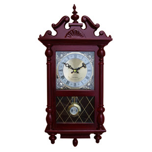 FLEUR DE LIS LIVING Latona Wood Wall Clock