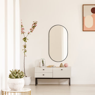 ANDREW GERARD MIRRORS Metal Oval Mirror