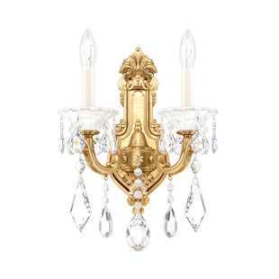 SCHONBEK La Scala Crystal Candle Wall Light