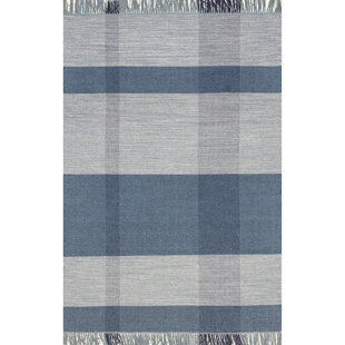 Emily Henderson x Rugs USA Willamette Tasseled Plaid Wool Area Rug