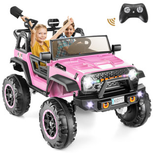 HOMDOX 24V 2-Seater Kids Ride on Truck Electric Car with Remote Control and Bluetooth