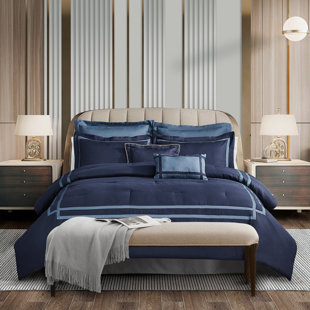 WONDERFUL TEXTILE Wonderful Hotel Style 8 Piece Lightweight Comforter Set