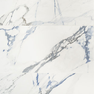 BOND TILE Calacatta Indigo 12 in. x 24 in. Porcelain Wall & Floor Tile