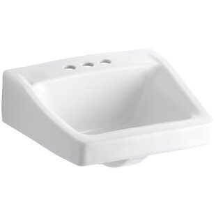 KOHLER Chesapeake Ceramic 20" Wall Mount Bathroom Sink with Overflow