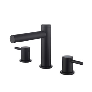 KIBI Circular 2-handle 8" Widespread Bathroom Faucet with Pop Up Drain