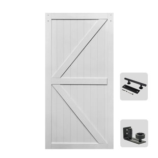 S&Z TOPHAND MDF Barn Door Pre-Drilled Holes Easy Assembly -Single door, hardware not included