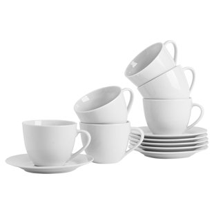 ARGON TABLEWARE Cappuccinotasse mit Untertasse (Set besteht aus 48)