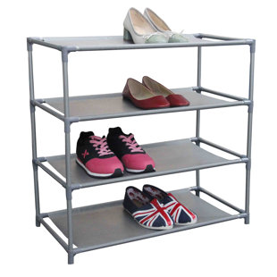 REBRILLIANT 12 Pair Stackable Shoe Rack