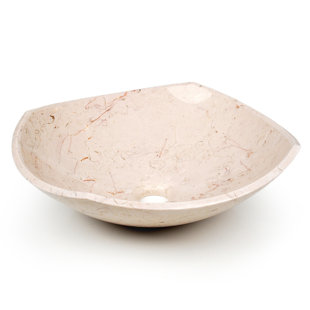 D'Vontz Natural Stone Sinks 15.75'' Stone Circular Bathroom Sink