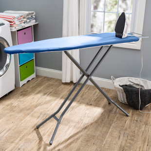 Seymour Home Products Adjustable Height 4 Leg Ironing Board with Mesh Top and Iron Rest