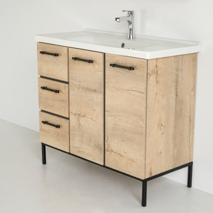 BAGNOLAND 40" W x 18" D x 35" H Single Bathroom Vanity