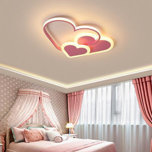 GEMMA VIOLET Connors Children's Lamp LED Modern Ceiling Light for Children's Room Girls Bedroom Dimmable
