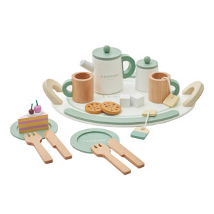 TEAMSON KIDS Little Chef Frankfurt Wooden Tea Sets Play Kitchen Dishes/Tea Set