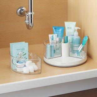 YOUCOPIA® YouCopia Crazy Susan Divided Turntable with 3 Removable Bins, Lazy Susan Organizer