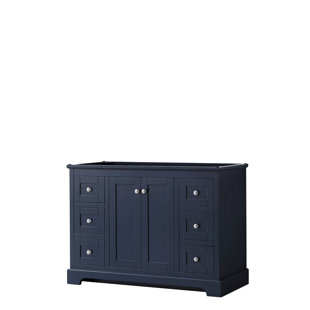 WYNDHAM COLLECTION Avery 47.25'' Single Bathroom Vanity Base Only in Dark Blue