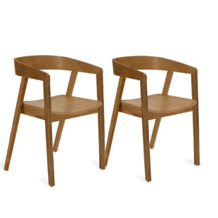 GEORGE OLIVER Casitas Dining Chair in Brown