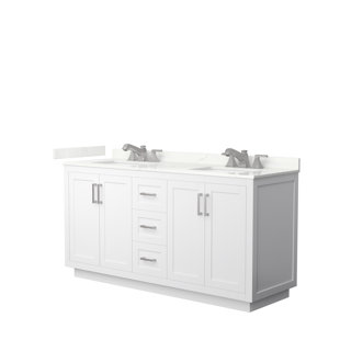 WYNDHAM COLLECTION Miranda 66 Double Bathroom Vanity with Top