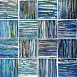 TILESANDDECO Sapphire Blue 3x3 Glass Tile