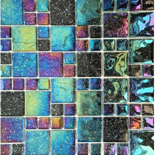 TILESANDDECO 12" x 12" Moroccan Mosaic Grid Wall & Floor Tile