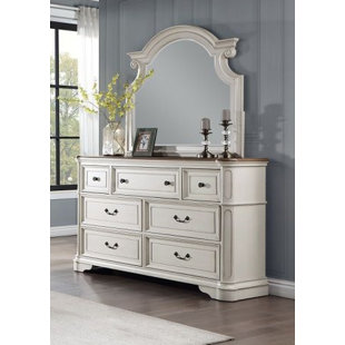 F&L HOMES STUDIO Zoya Florian Dresser And Mirror