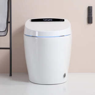 Harebell 1.28 Gallons GPF Elongated Flushometer Toilet (Seat Included)