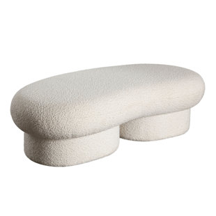 DIAMOND SOFA Wave 100% Polyester Upholstered Bench