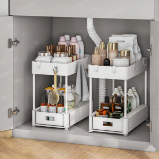 LEANN WALL WHISPERERS Plastic Under Sink Organizer